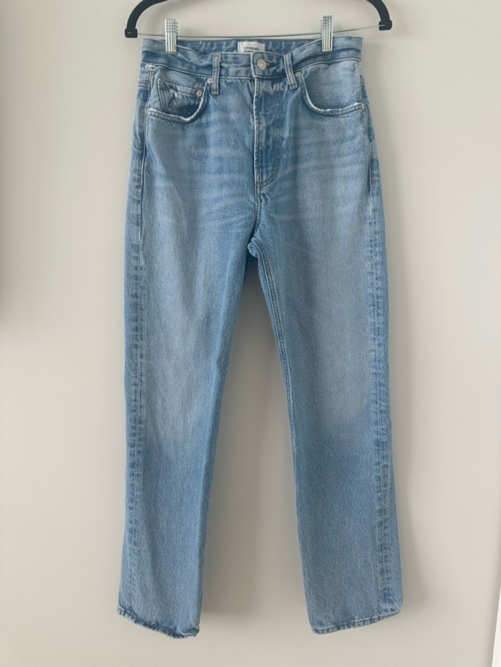 Citizens Of Humanity Zurie Jeans Straight Leg Light Wash High Rise Size 27 - Picture 2 of 16